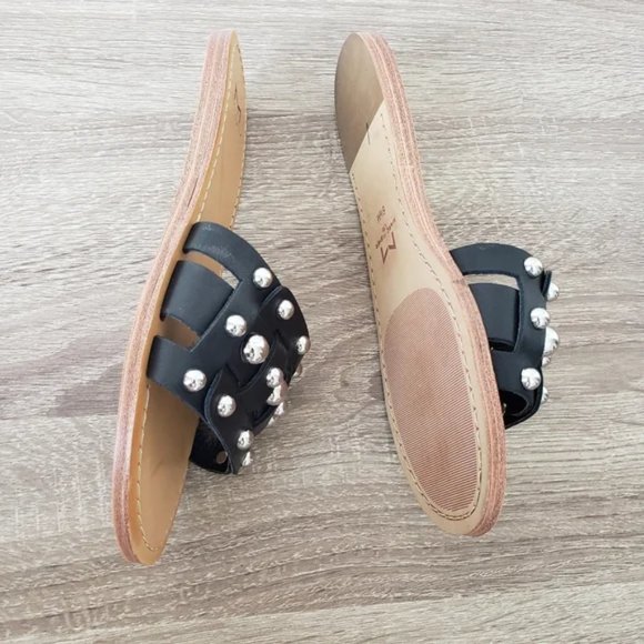 Marc fisher pacca woven leather sandals black 6.5 nwt - Picture 3 of 4